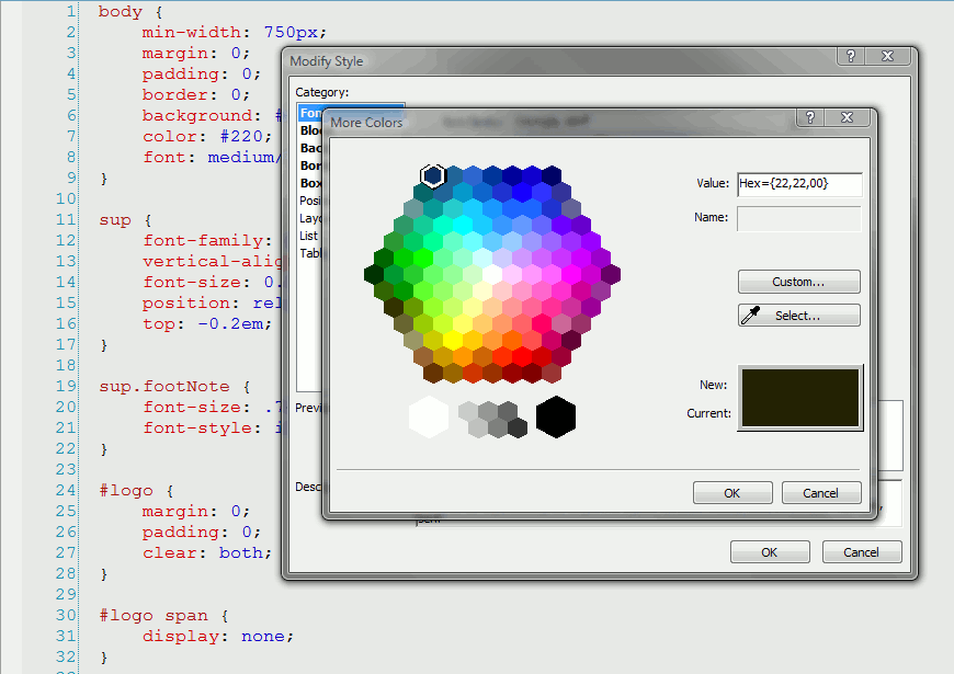 color picker from website